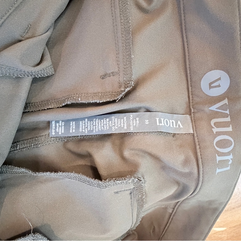 Vuori cascade tech Olive/Tan Pants 33/28.5 - Picture 3 of 7
